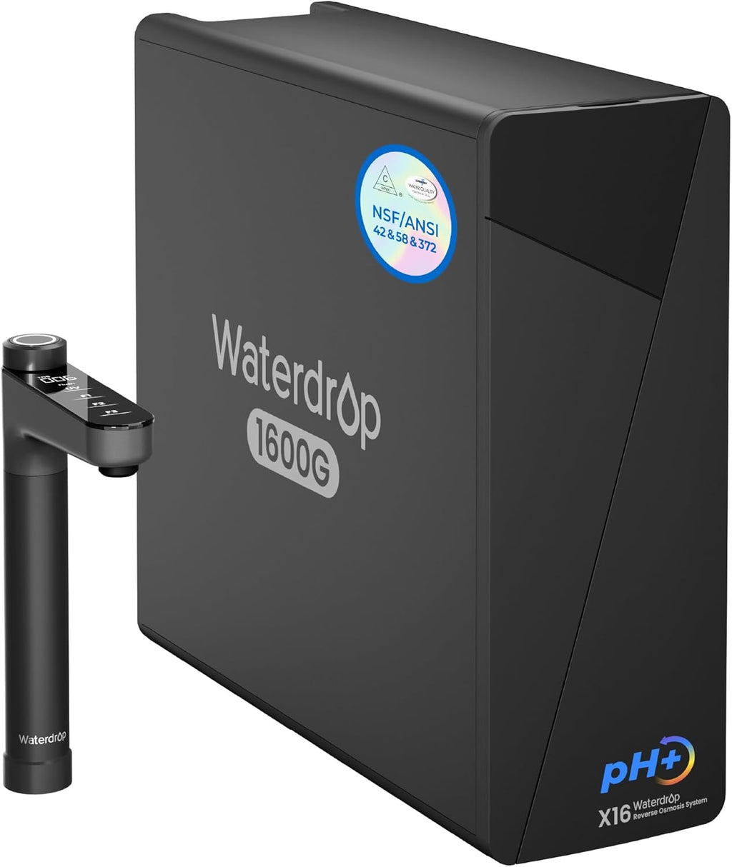 Waterdrop X16 Alkaline under-sink water filtration system for clean mineral-balanced water
