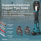 Zupper electric crimper with brushless motor for smooth power output low heat and longer tool life
